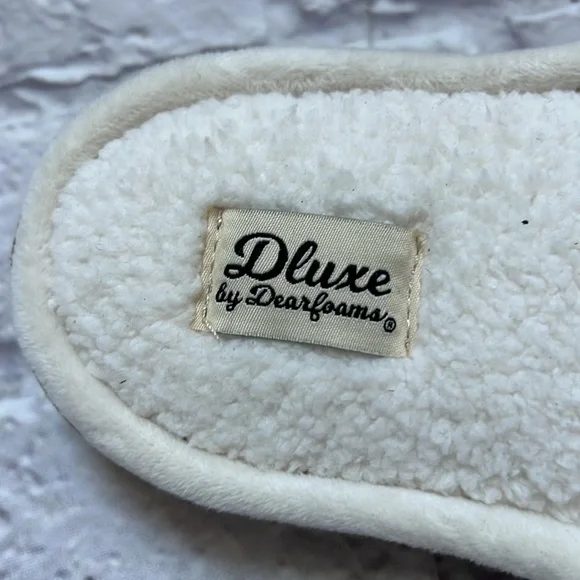 Dluxe by Dearfoams hard bottom slippers - Picture 4 of 6
